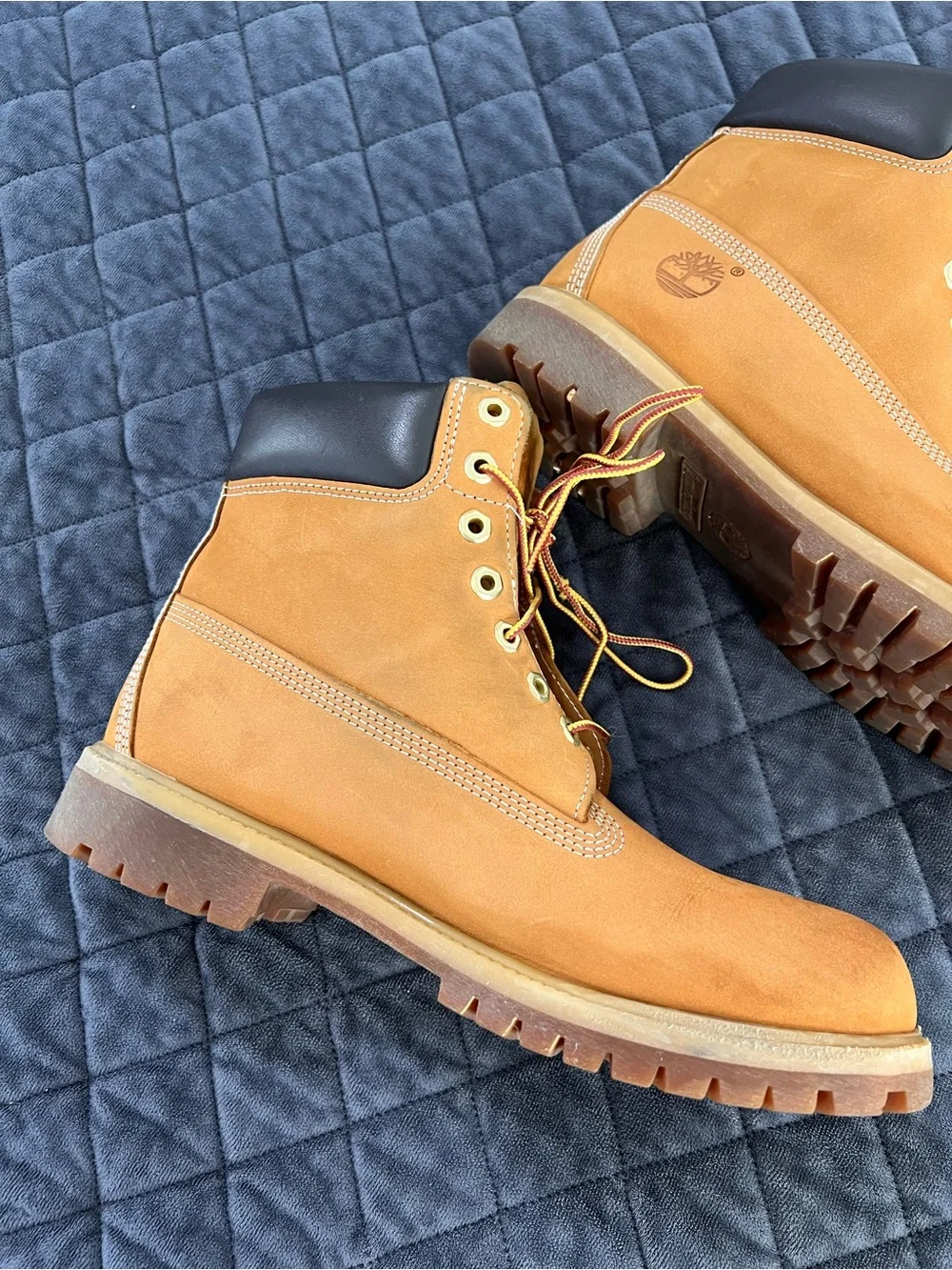 Timberland Boots Shoes Men’s Size 9.5 Wheat Nubuck High Top Lace Up